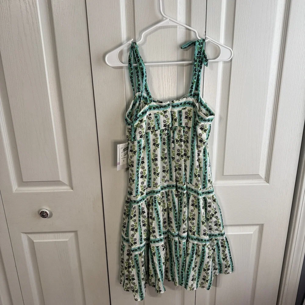 Maison Tara floral lined midi dress size 6 - Picture 9 of 10